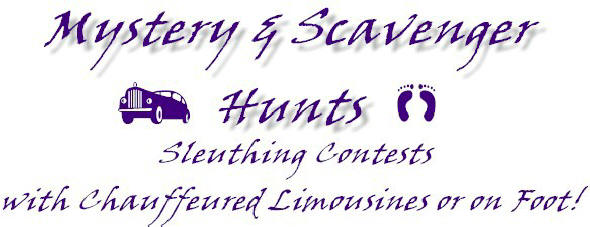 Mystery & Scavenger Hunts with Chauffeured Limousines or on Foot!